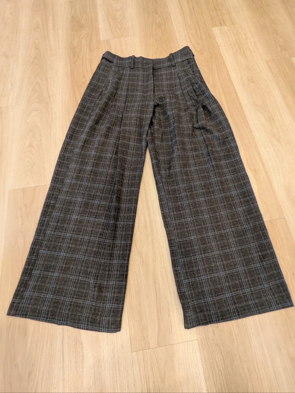 Anthropologie NWT Maeve Printed Wide Leg Trousers Work Pants Size S